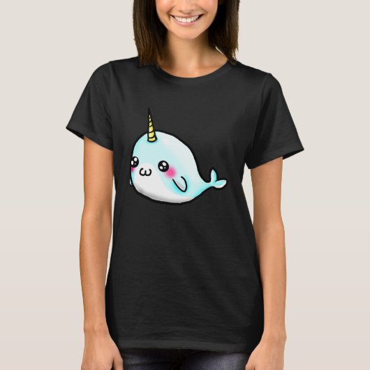 Cute Girls Narwhal T-shirt (Voorkant)