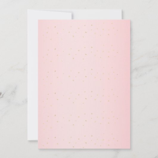 Cute Girls Pink Koe Mam en Baby shower Kaart (Achterkant)