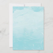 Cute Girls Pool Party Basal Birthday Invitation Kaart (Achterkant)