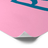 Cute girls poop too | Funny & decorative art Poster (Hoek)