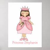 Cute Girls Princess Print (Voorkant)