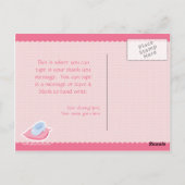 Cute girl's prinseskoets bedankt je briefkaart (Achterkant)