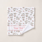 Cute Girls Reading Books Gift Ideeën Bad Handdoek (Wasdoekje)