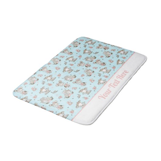 Cute Girls Reading Books Gift Ideeën Badmat (Gekanteld)