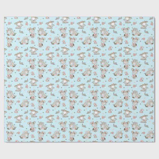 Cute Girls Reading Books Gift Ideeën Cadeaupapier (Vlak)