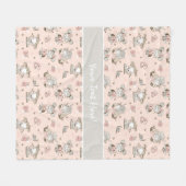 Cute Girls Reading Books Gift Ideeën Fleece Deken (Voorkant (Horizontaal))