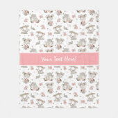 Cute Girls Reading Books Gift Ideeën Fleece Deken (Voorkant)