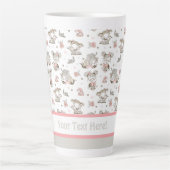 Cute Girls Reading Books Gift Ideeën Latte Mok (Voorkant)