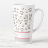 Cute Girls Reading Books Gift Ideeën Latte Mok (Rechts)