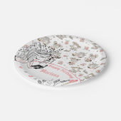 Cute Girls Reading Books Gift Ideeën Papieren Bordje (Gekanteld)