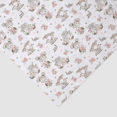 Cute Girls Reading Books Gift Ideeën Tissuepapier (Detail)