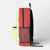 Cute Girl's red and creame Bedrukte Rugzak (Rechts)