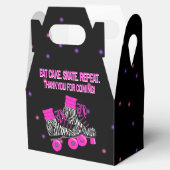 Cute Girl's Roller Schaats Birthday Party Bedankdoosjes (Geopend)