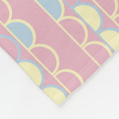 Cute Girls Scallop Stripe Fleece Blanket Deken (Hoek)