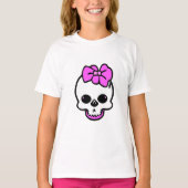 Cute Girls Skull T-Shirt - Doggo Skull Design (Voorkant)
