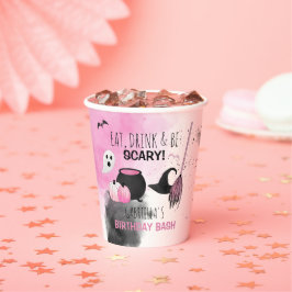 Cute Girls Spooktacular Halloween Birthday Party Papieren Bekers