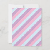 Cute Girls springplank op Clouds Birthday Party Kaart (Achterkant)