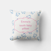 Cute Girls Tooth Fairy Pillow Kussen (Voorkant)