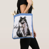Cute Girls Tuxedo Cat Pplay Pet Grocery Canvas tas (Dichtbij)