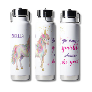Cute Girls Unicorn Waterfles