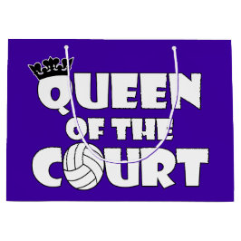 Cute Girls Volleyball Player Queen of the Court Groot Cadeauzakje