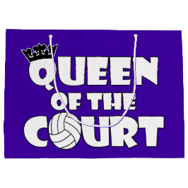 Cute Girls Volleyball Player Queen of the Court Groot Cadeauzakje