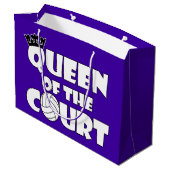 Cute Girls Volleyball Player Queen of the Court Groot Cadeauzakje (Achterkant Gekanteld)
