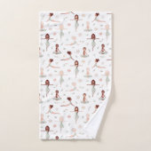 Cute Girls Zen Yoga Meditation Spirituele Namaste Bad Handdoek (Handdoek)