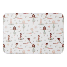 Cute Girls Zen Yoga Meditation Spirituele Namaste Badmat