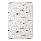 Cute Girls Zen Yoga Meditation Spirituele Namaste Badmat (Voorkant Verticaal)