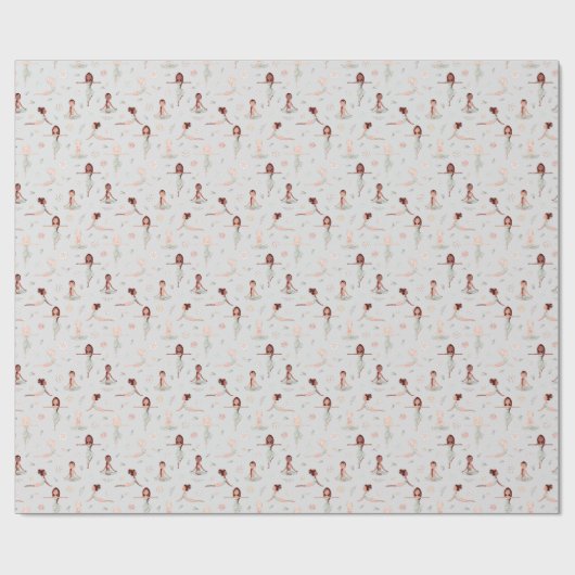 Cute Girls Zen Yoga Meditation Spirituele Namaste Cadeaupapier (Vlak)