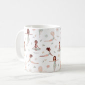 Cute Girls Zen Yoga Meditation Spirituele Namaste Koffiemok (Voorkant links)