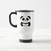 Cute Girly Baby Panda Beer Monogram Reisbeker (Links)