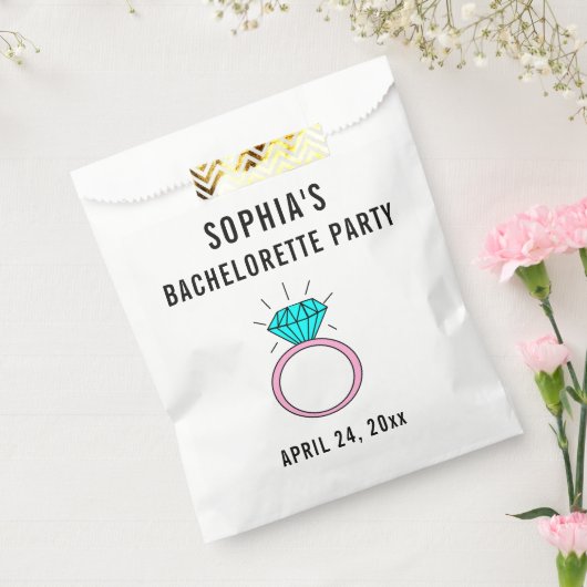 Cute Girly Bachelorette Party Wedding Bedankzakje (Gezegeld)