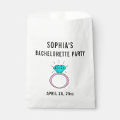 Cute Girly Bachelorette Party Wedding Bedankzakje (Voorkant)