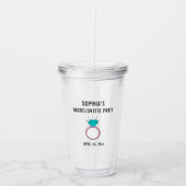 Cute Girly Bachelorette Party Wedding Favor Acryl Drinkbeker (Voorkant)