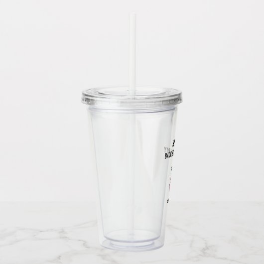 Cute Girly Bachelorette Party Wedding Favor Acryl Drinkbeker (Rechts)