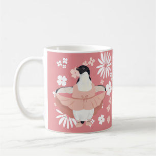 Cute Girly Ballerina Penguin Koffiemok