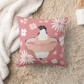 Cute Girly Ballerina Penguin Kussen (Deken)