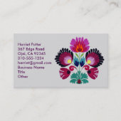 Cute Girly Bohemian Flowers Visitekaartje (Voorkant)