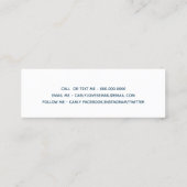 Cute Girly Boho Heart Afstuderen Name Calling Card Contactkaartje (Achterkant)