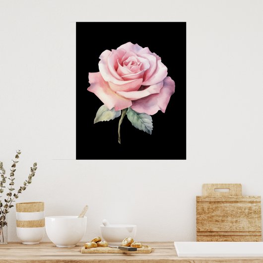 Cute Girly Bow Wall  Poster (Keuken)