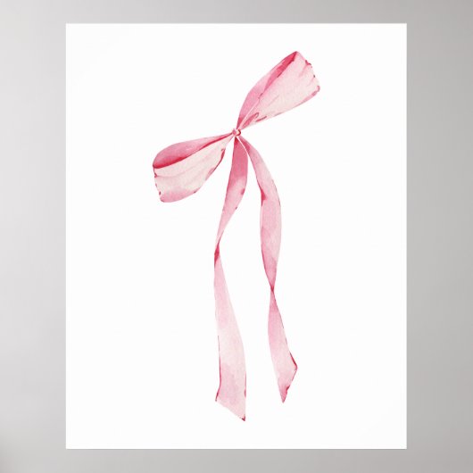 Cute Girly Bow Wall  Poster (Voorkant)