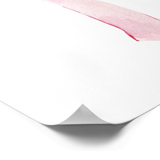 Cute Girly Bow Wall Poster (Hoek)