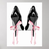 Cute Girly Bow Wall Poster (Voorkant)