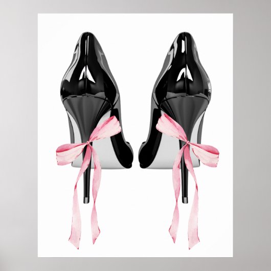 Cute Girly Bow Wall Poster (Voorkant)