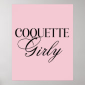 Cute Girly Bow Wall  Poster (Voorkant)