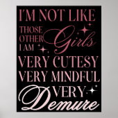 Cute Girly Bow Wall  Poster (Voorkant)