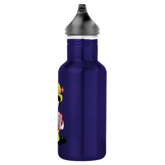 Cute Girly Clown met Accordian Waterfles (Rechts)