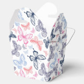Cute Girly Colorful Butterfly Illustration Pattern Bedankdoosjes (Geopend)